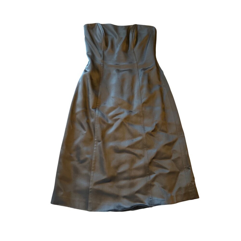 Banana Republic Black Strapless Sheath Dress Size 8 Made In Italy Elegant Design